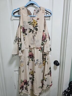 ASOS Cold Shoulder Floral Dress 10